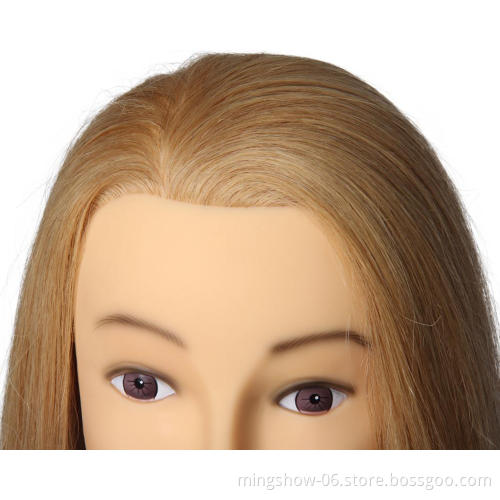Beautiful dummy mannequin head for beauty salon